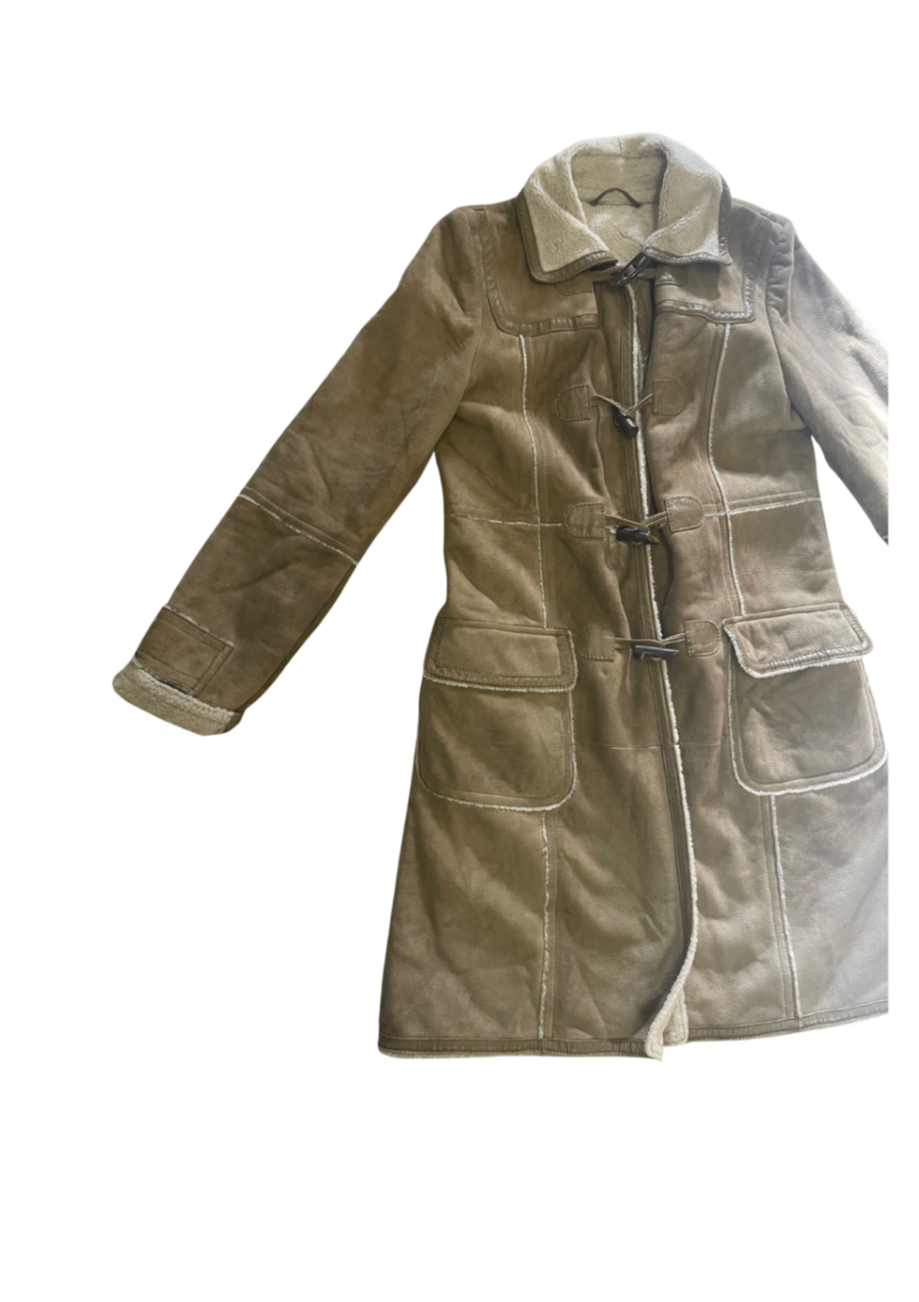 MaxMara Lamb Leather Coat 38