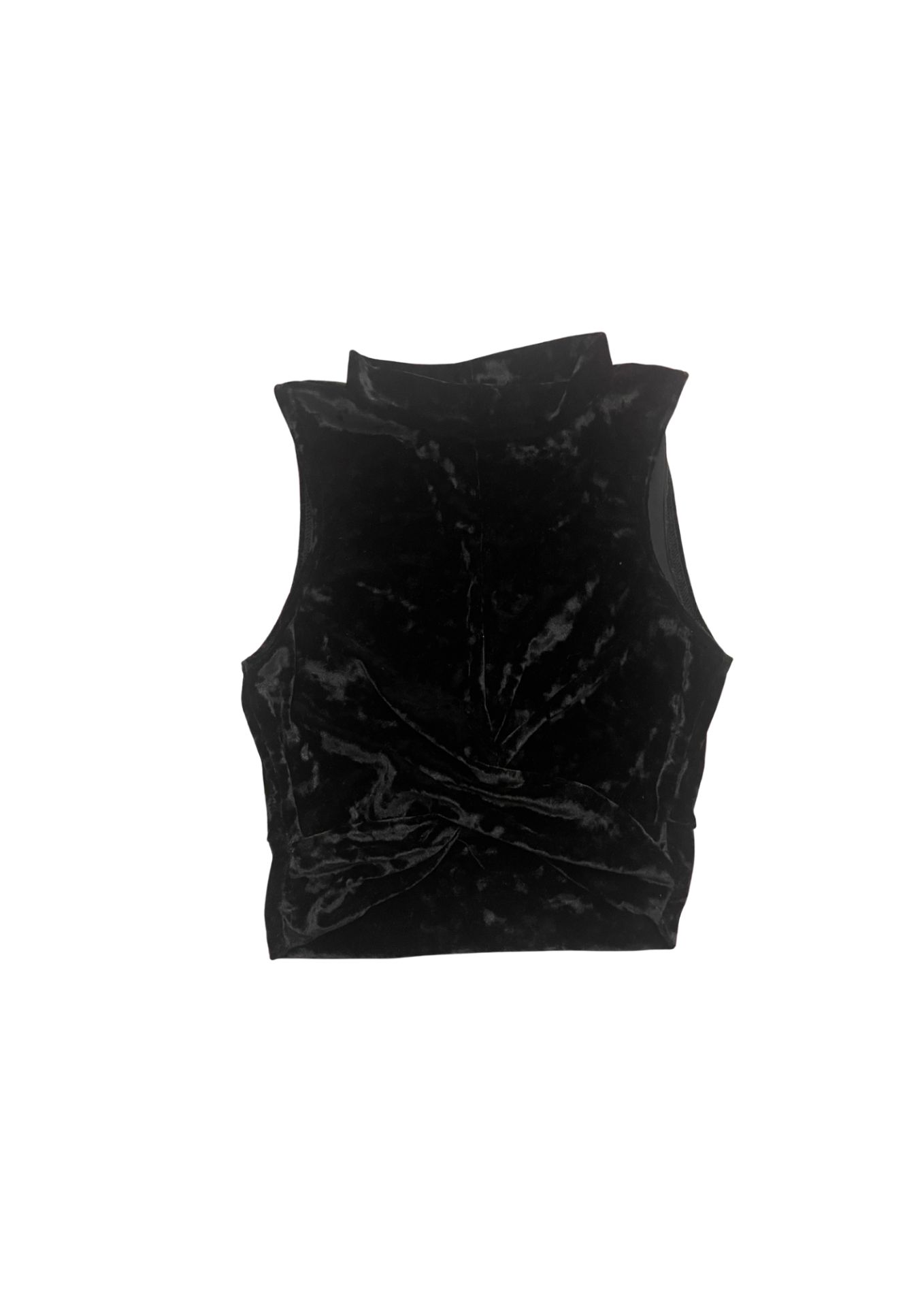 Topshop Velvet Cropped Top 34