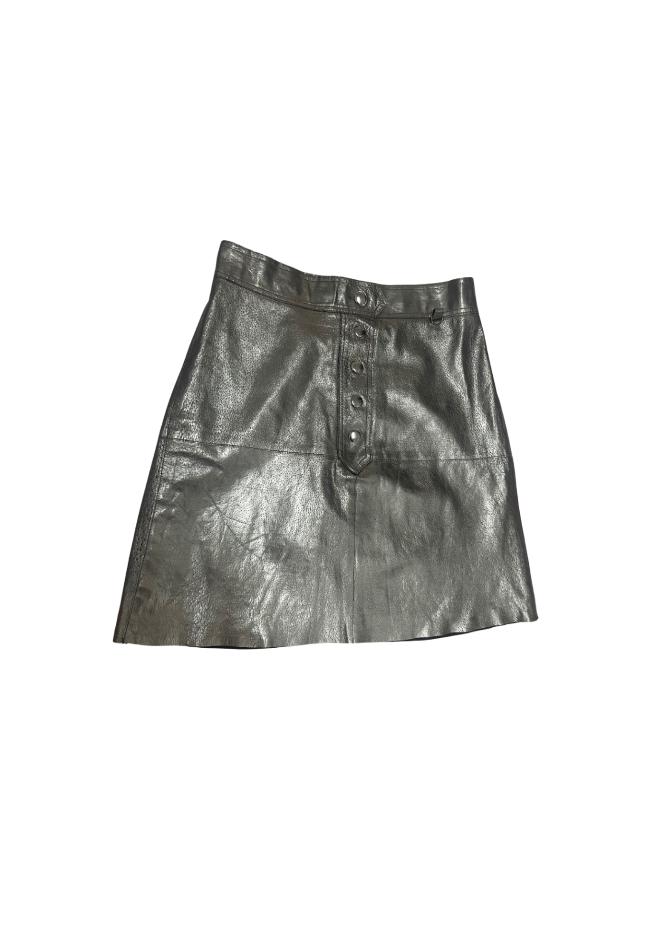 Zara A-Line Skirt Silver M