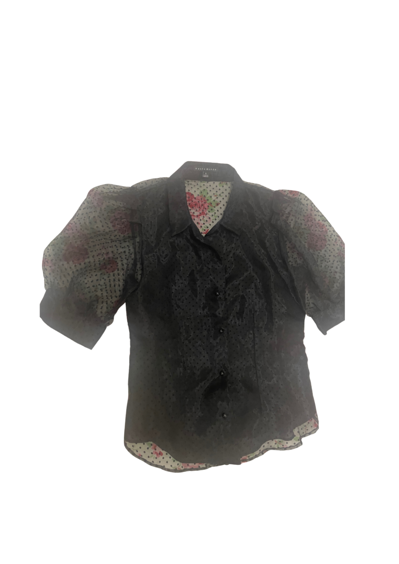 Puffed Sleeved Blouse S 