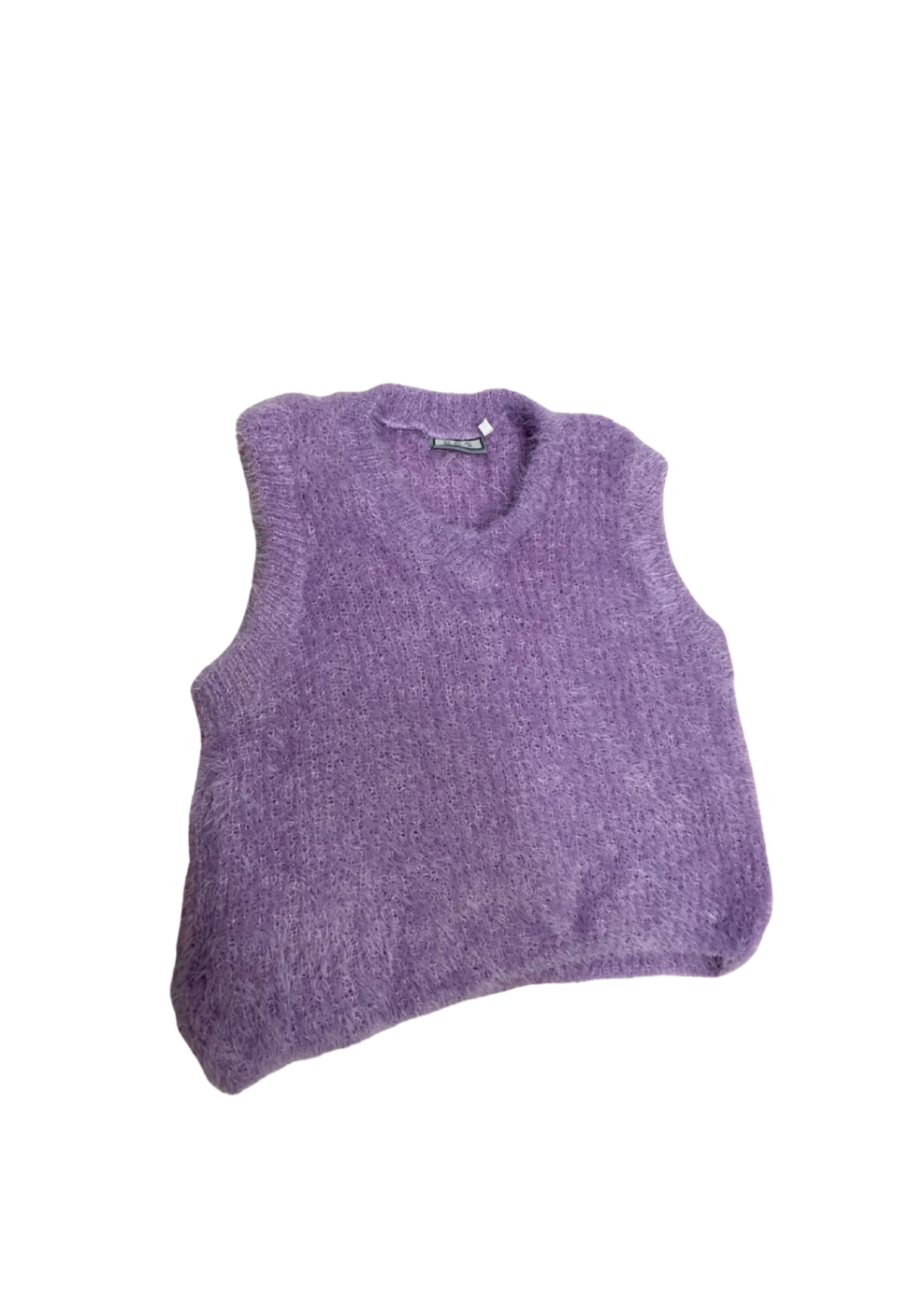 Y2K Fluffy Knit Vest M