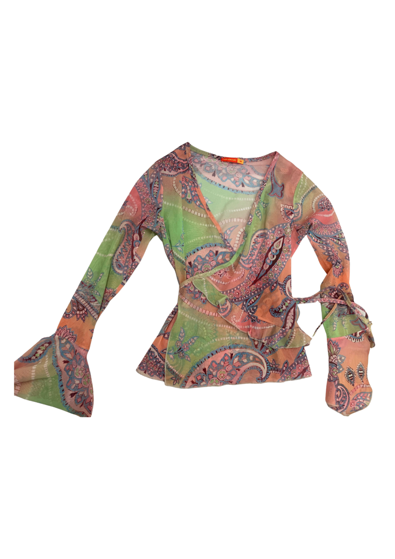 Fishbone Mesh Blouse M