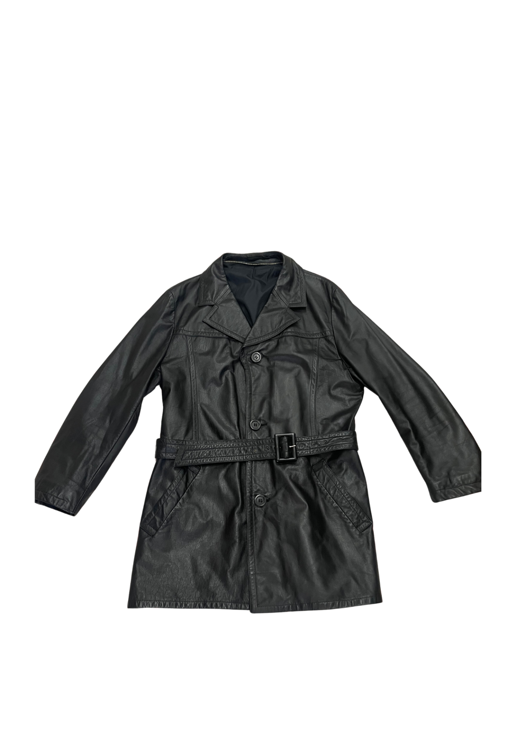 Vintage Leather Trenchcoat M