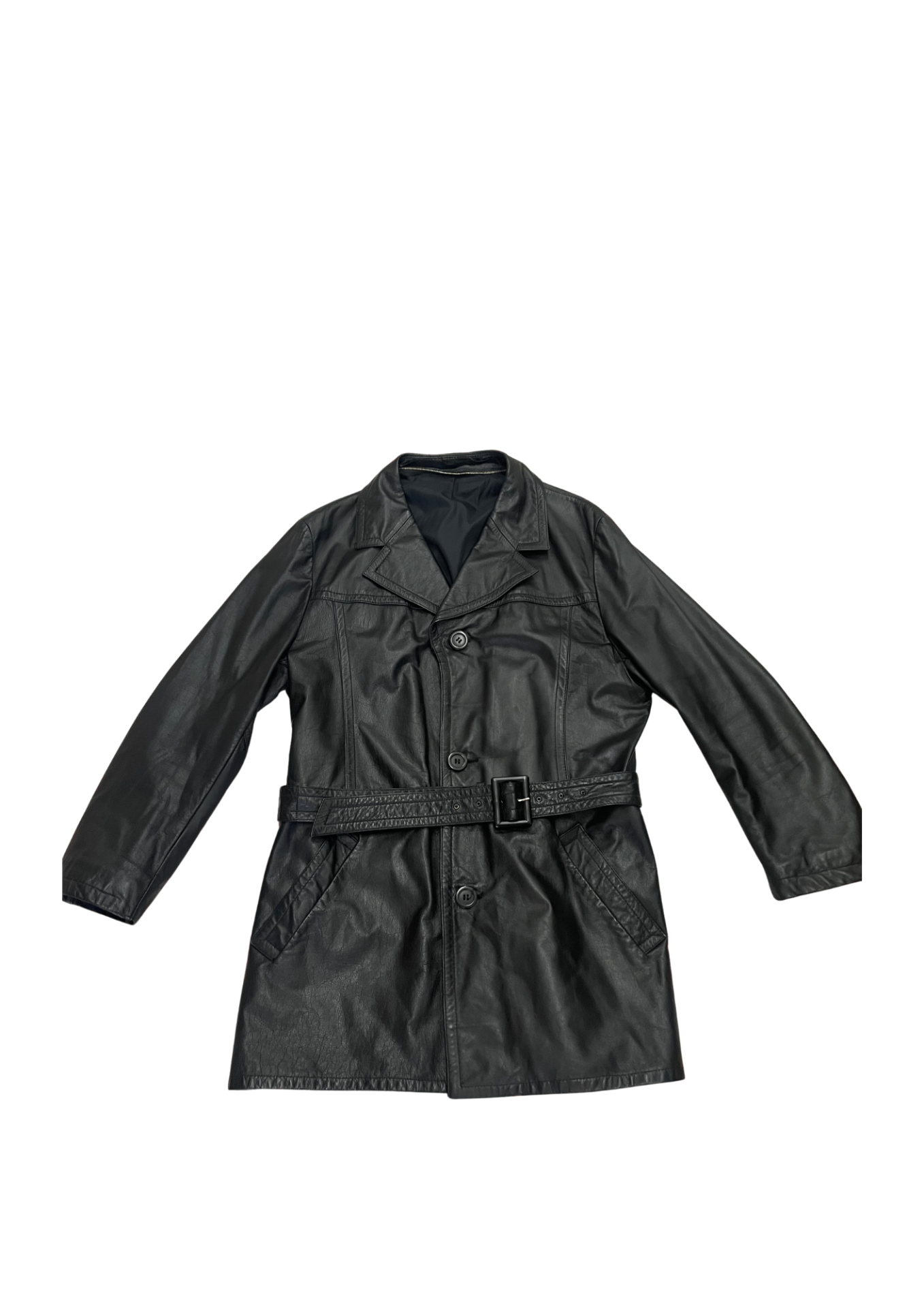 Vintage Leather Trenchcoat M