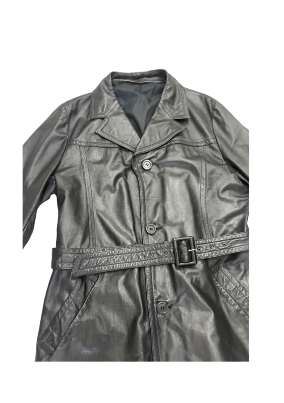 Vintage Leather Trenchcoat M