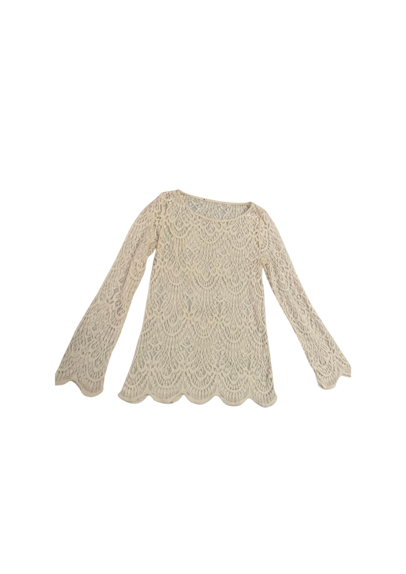 Lace Shirt White S