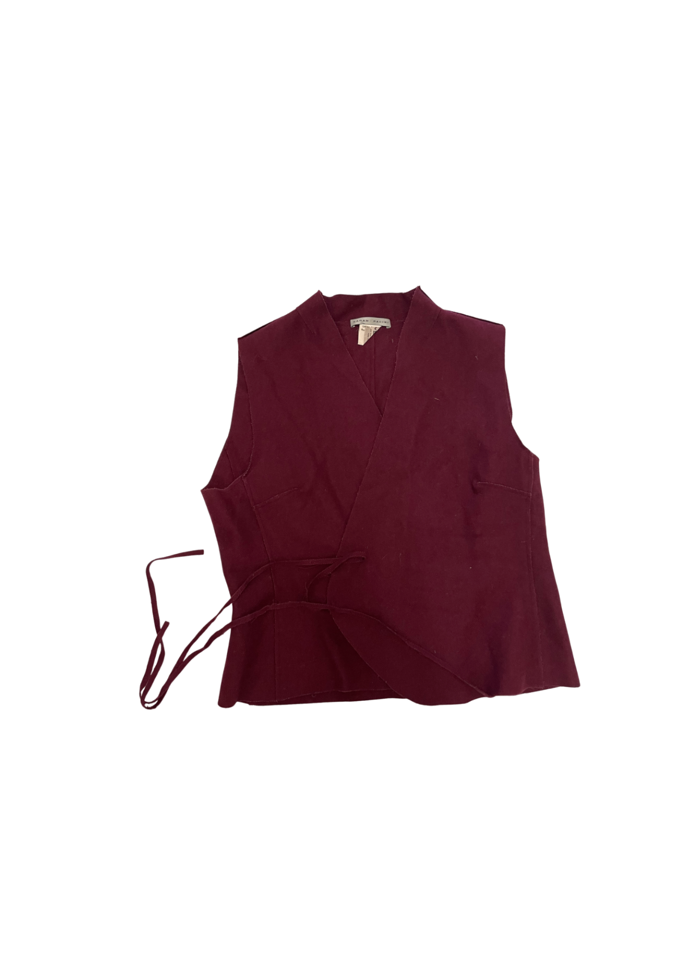 Sarah Pacini Wool Vest M 