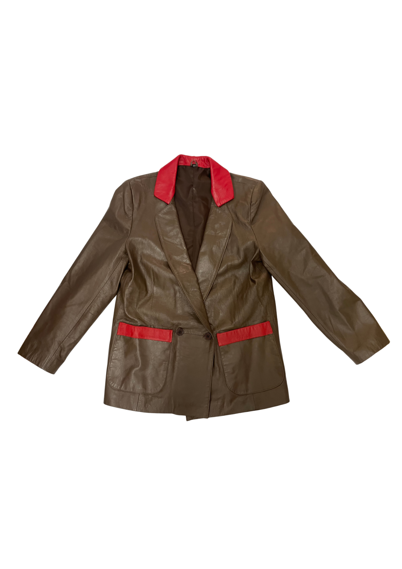 Vintage Leather Blazer M