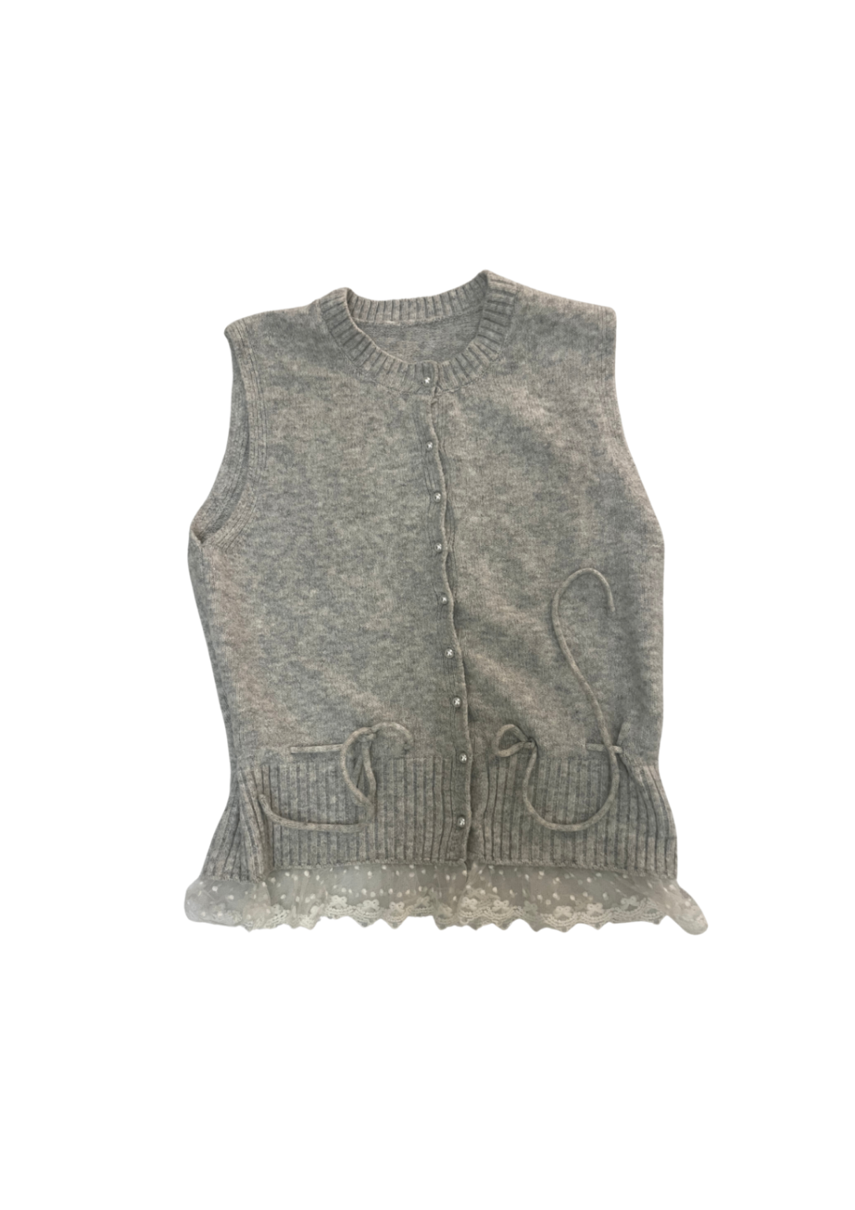 Knit Vest Grey M