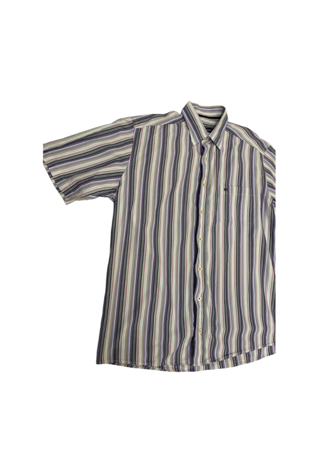 Y2K Striped Shirt M
