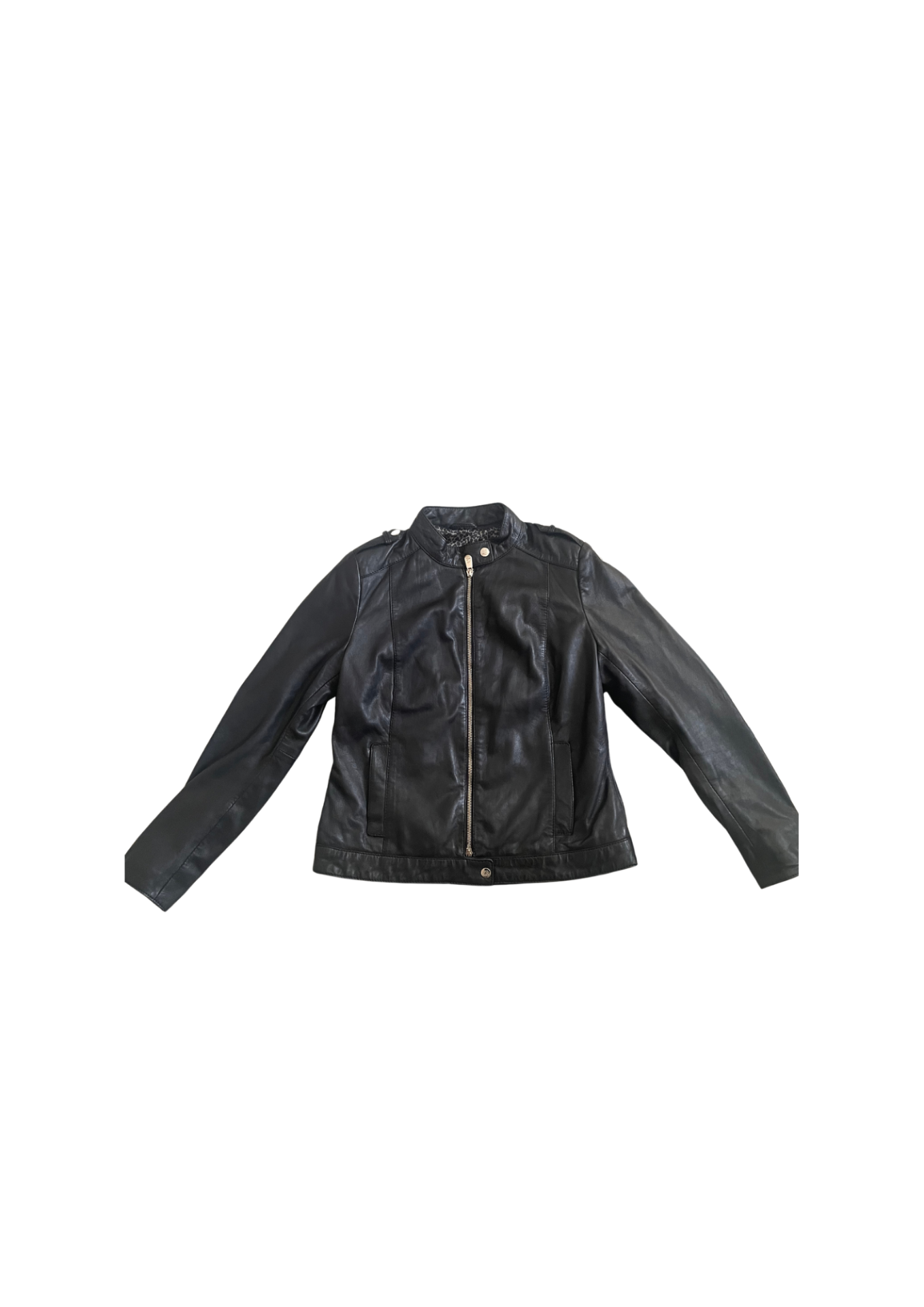 Leather Biker Jacket 38