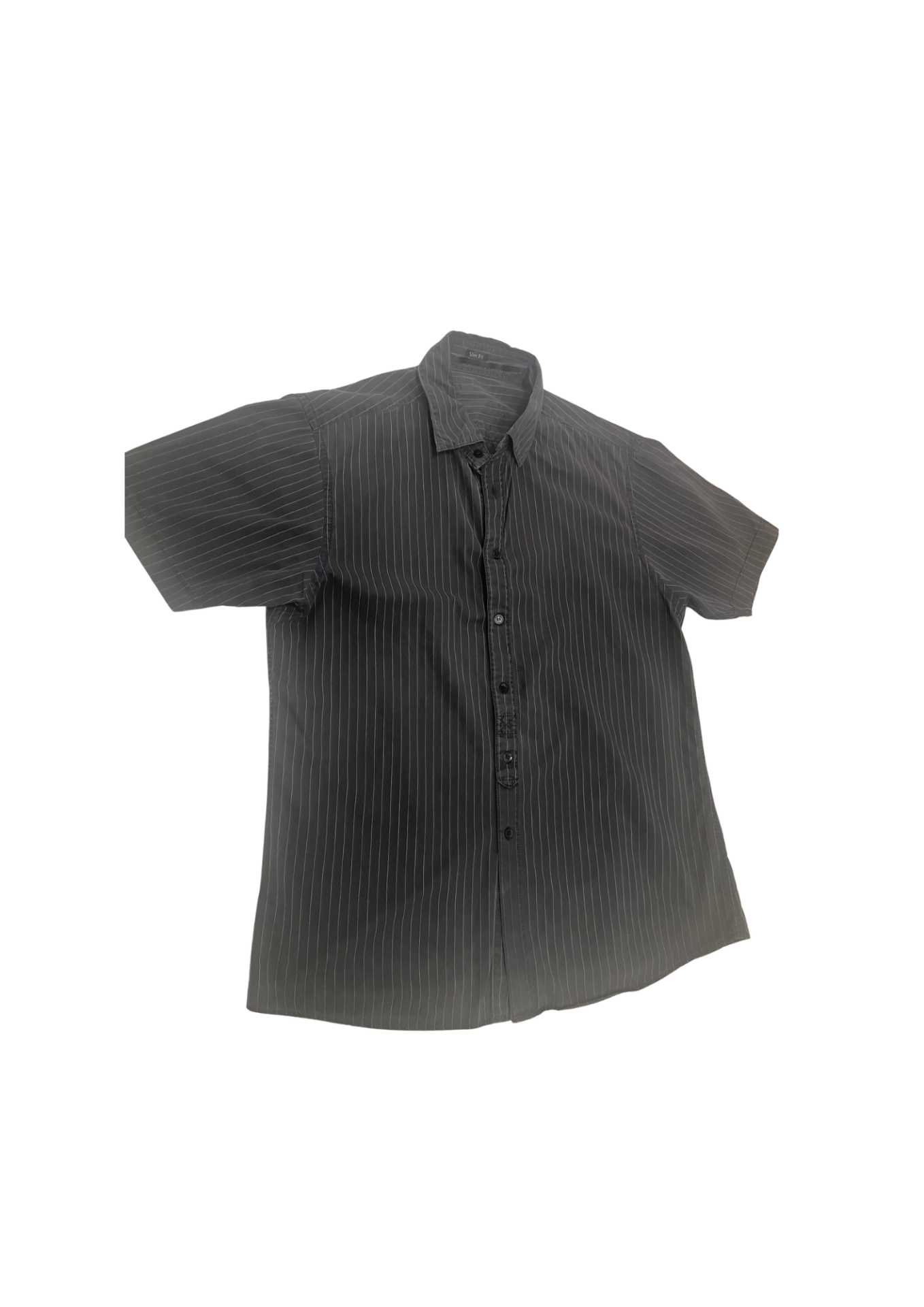 Y2K Striped Shirt M