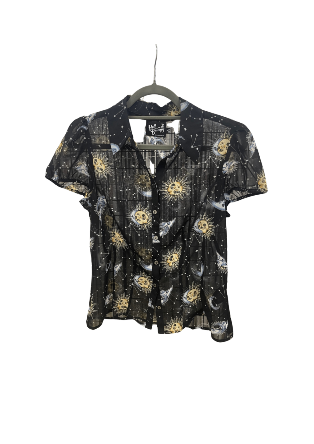 Hell Bunny Transparente Bluse S