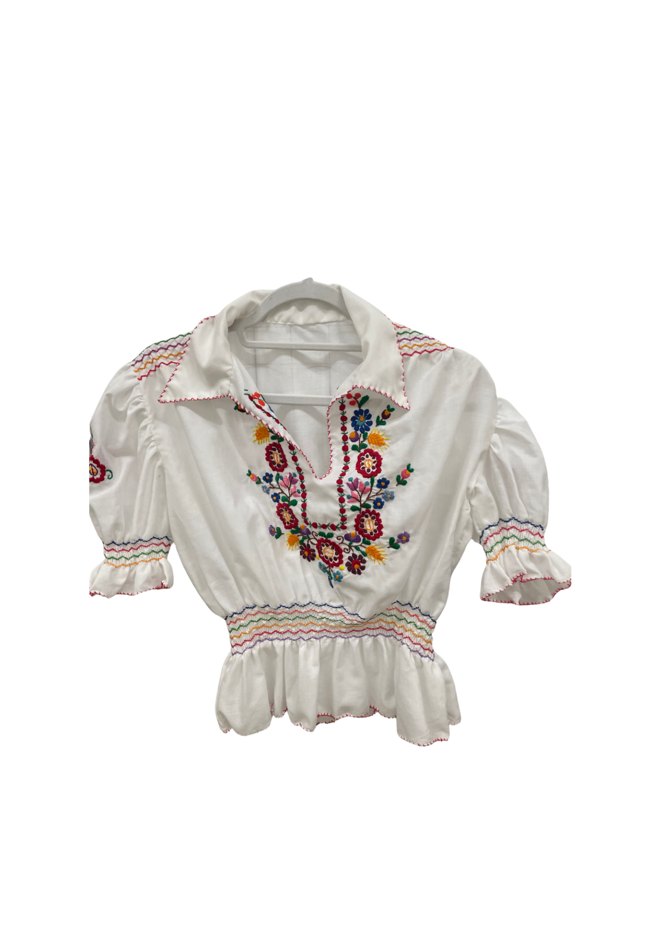 Boho cropped Bluse S/M
