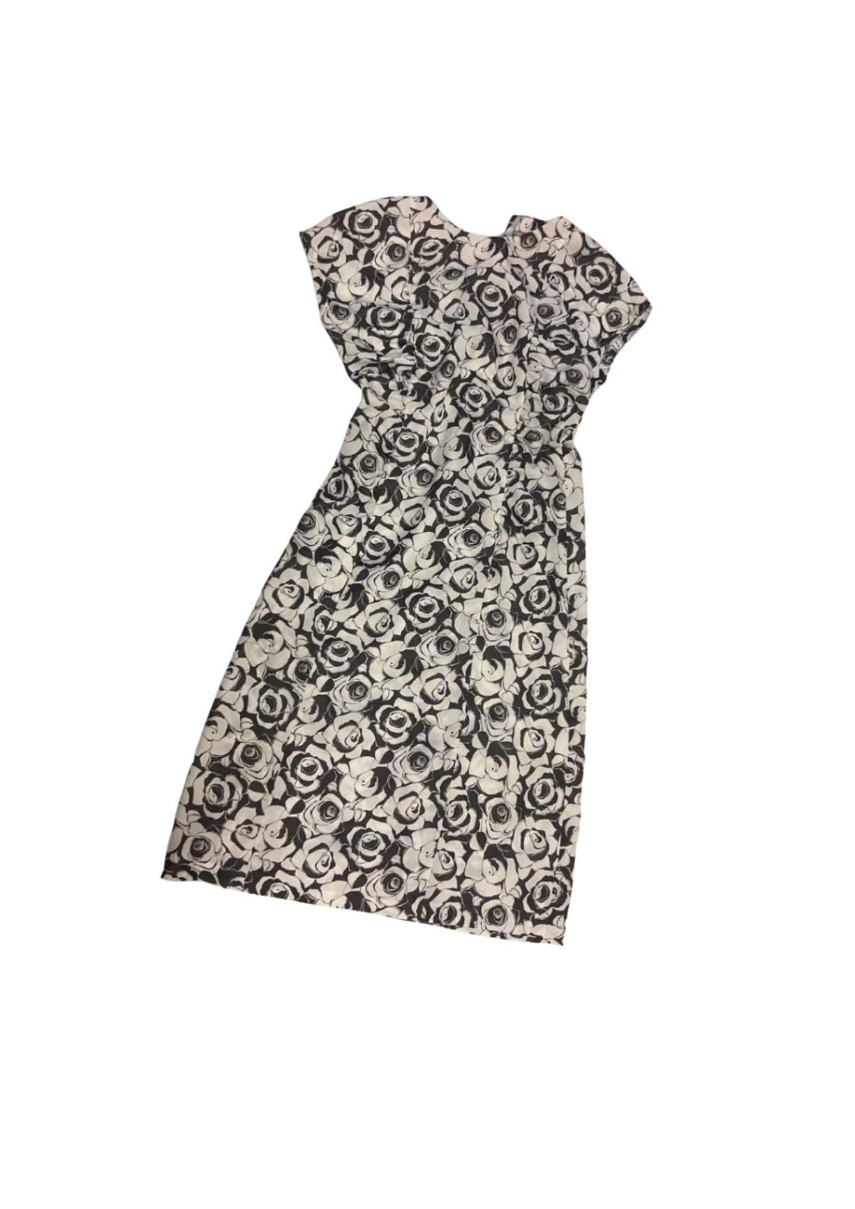 Vintage Rose Print Dress S/M