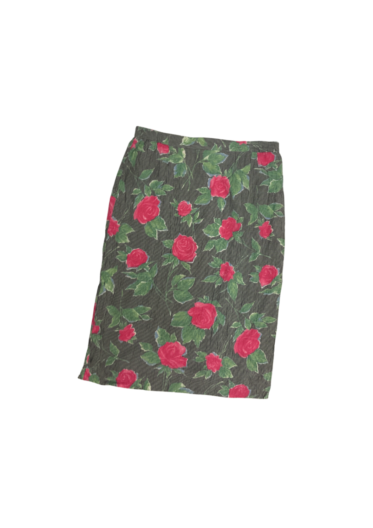 Vintage Floral Pencil Skirt 40