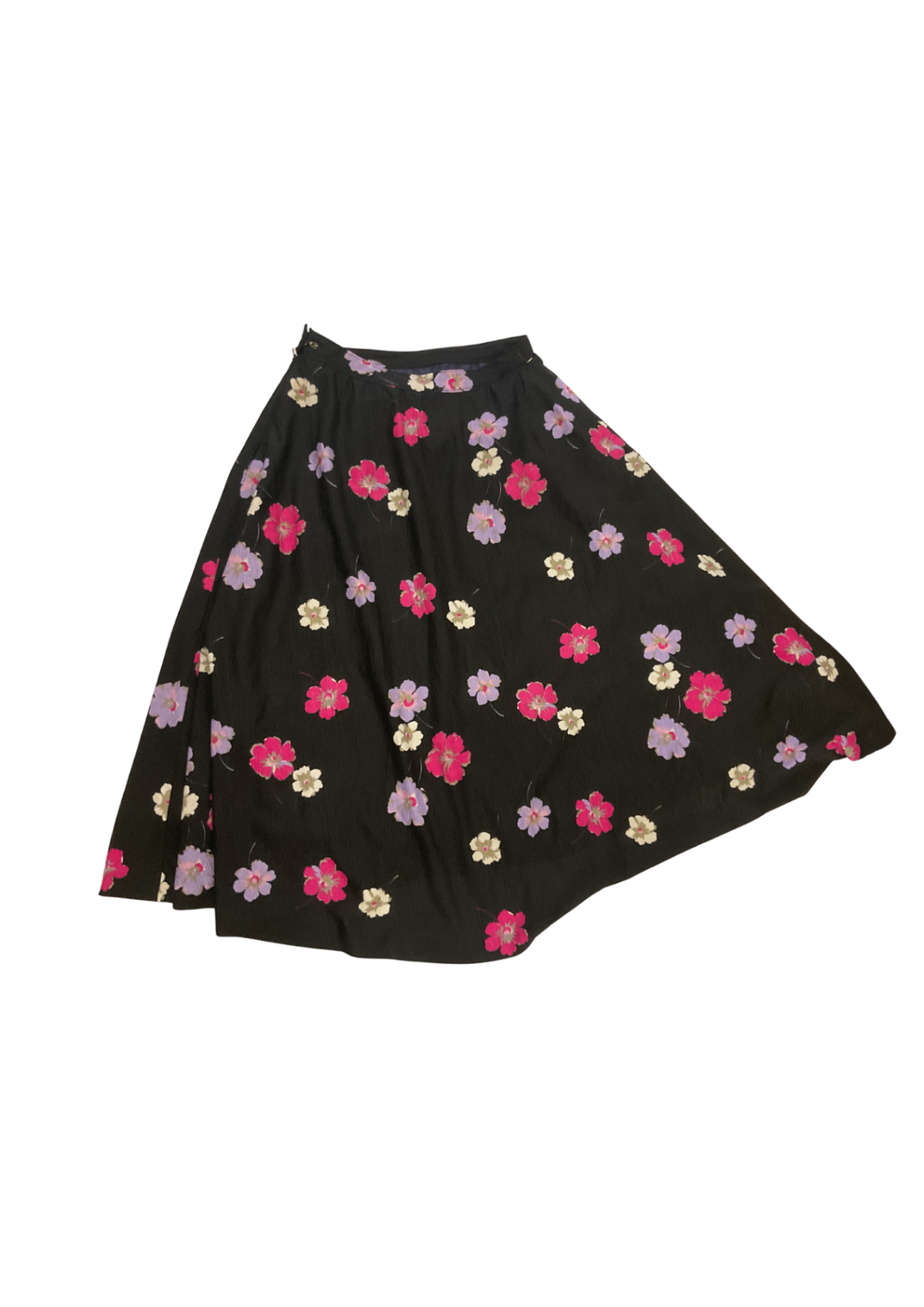 Vintage Floral A-Line Skirt 36 