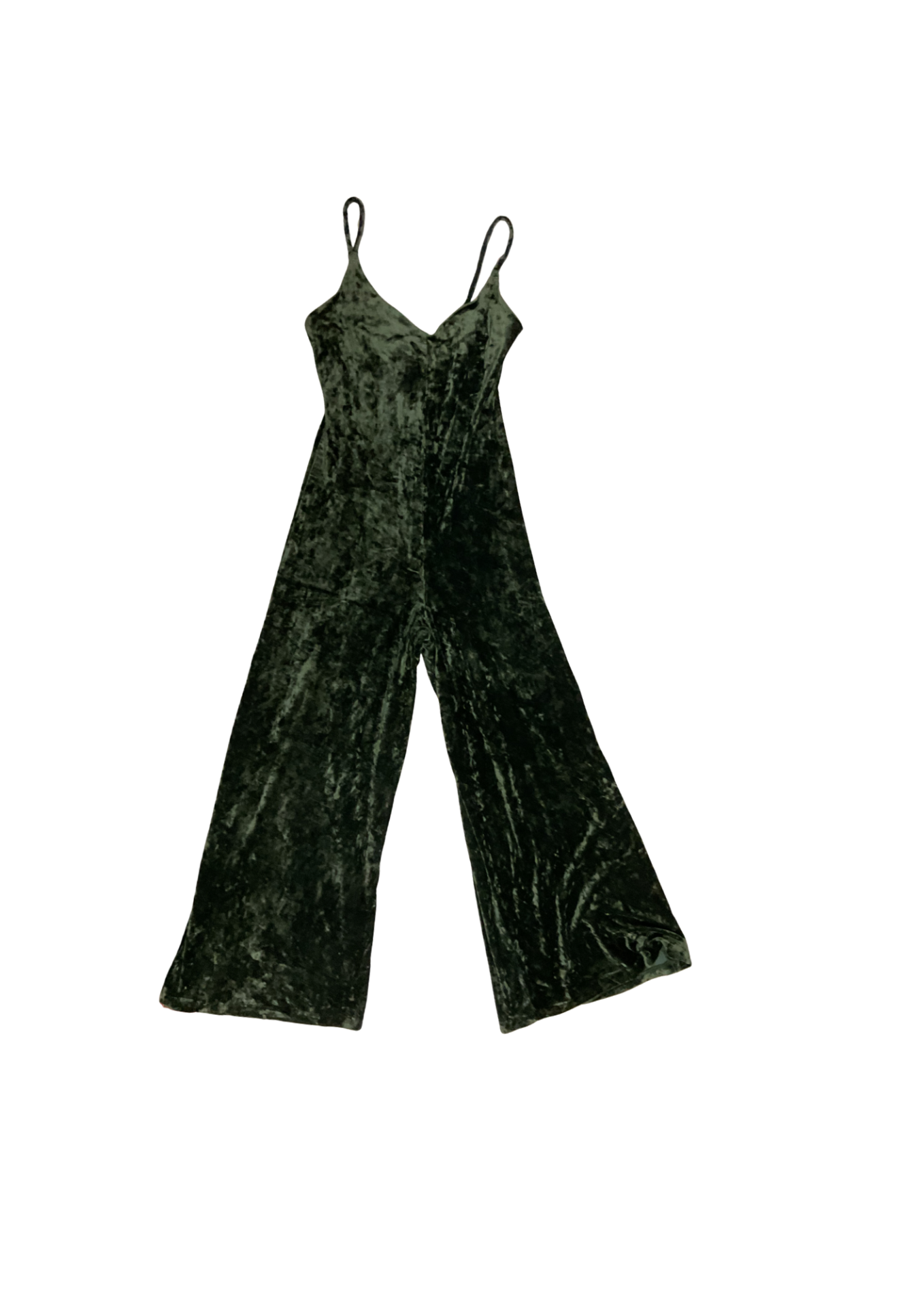 Velvet Jumpsuit Green S
