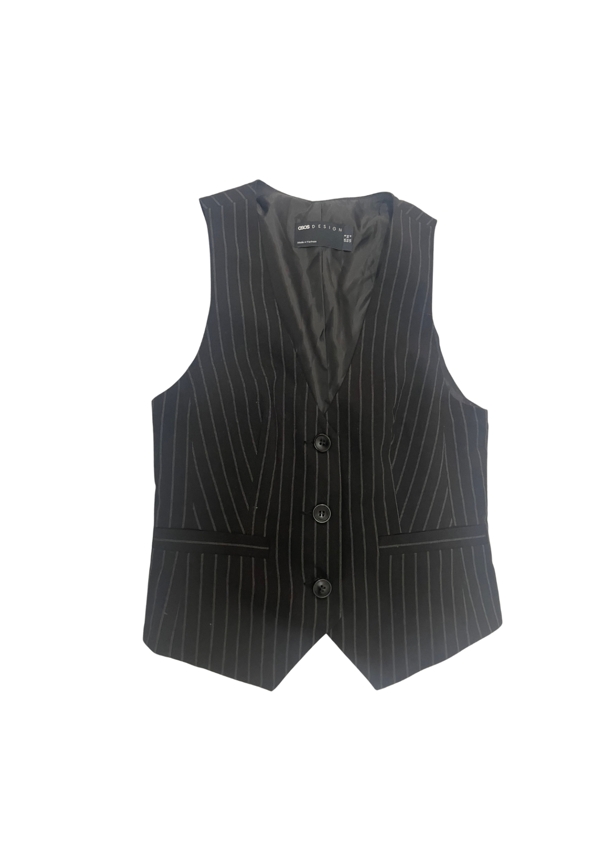 Asos Vest Pinstripe S