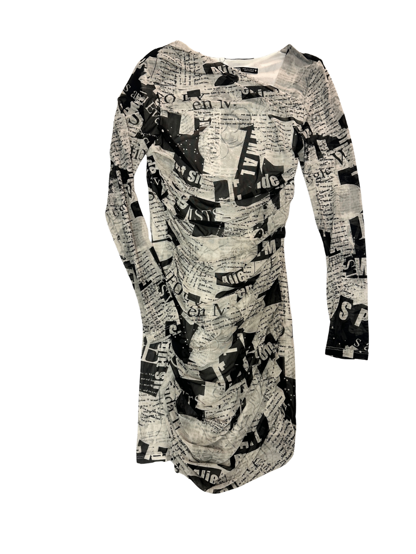 Zara Dress black/white Y2K S