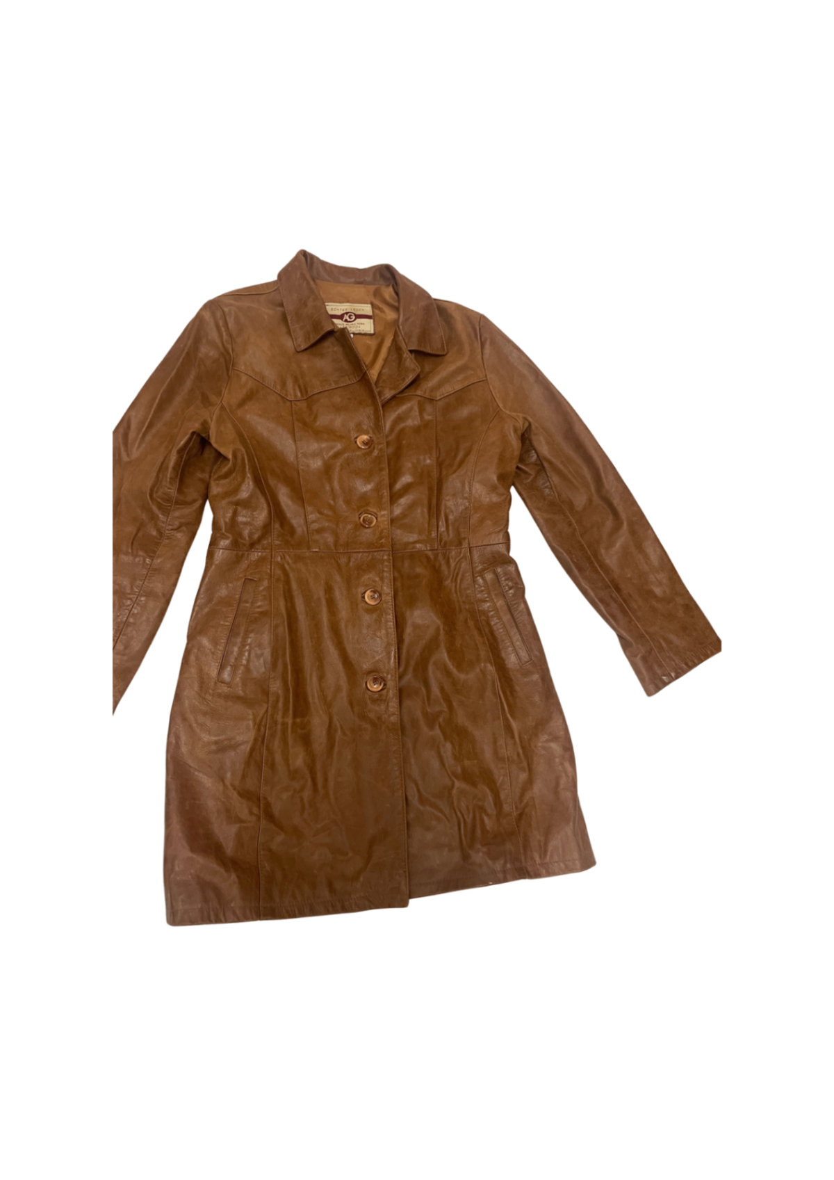Vintage Leather Coat Milano L