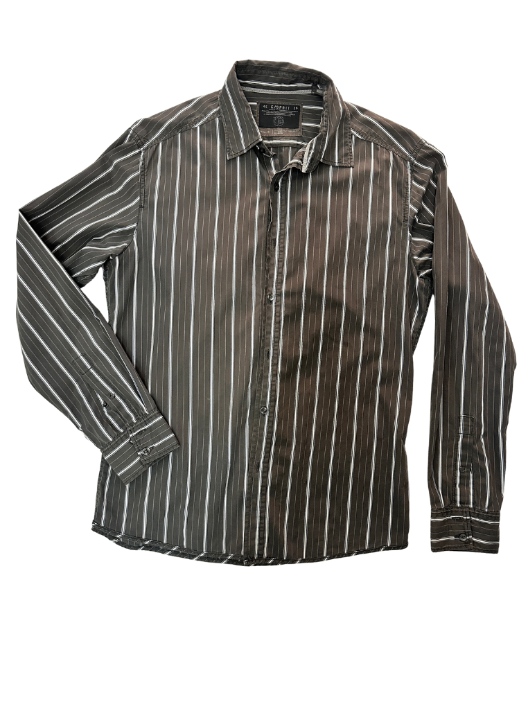 Esprit Shirt grey striped L