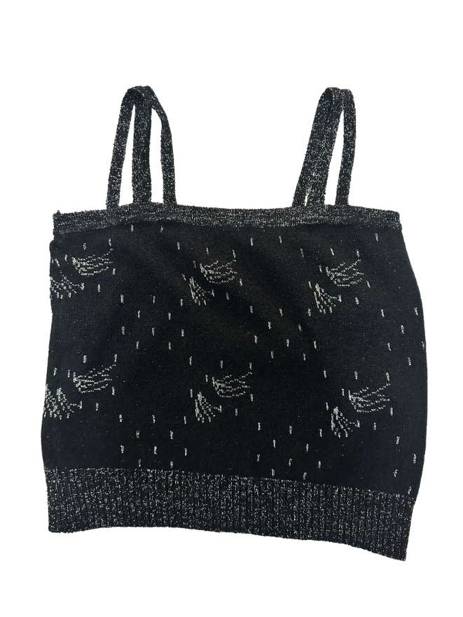Vintage Knit Top black S/M