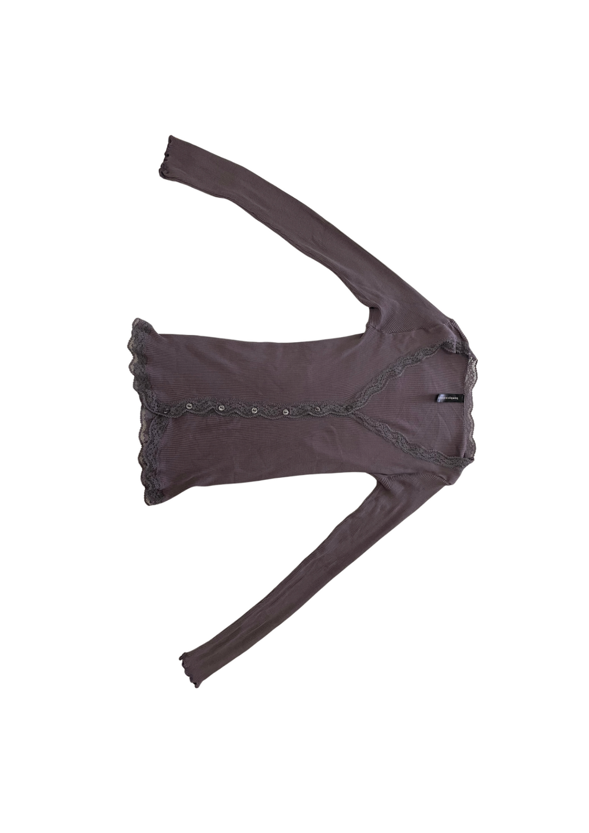 Slim Cardigan Aubergine XS 