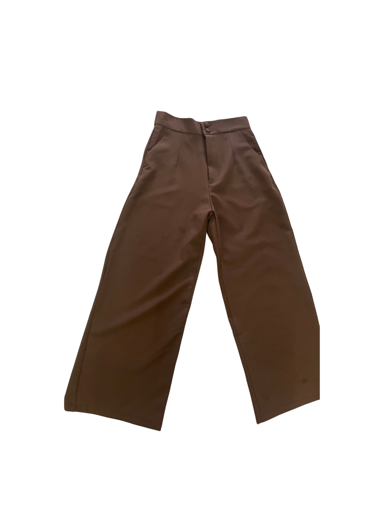 Brown Slacks High Waist S 