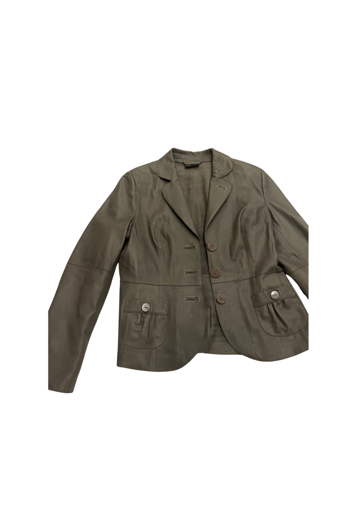 Y2K Leather Blazer M
