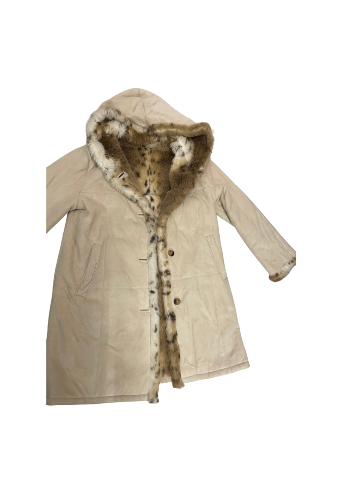 Faux Shearling Coat S