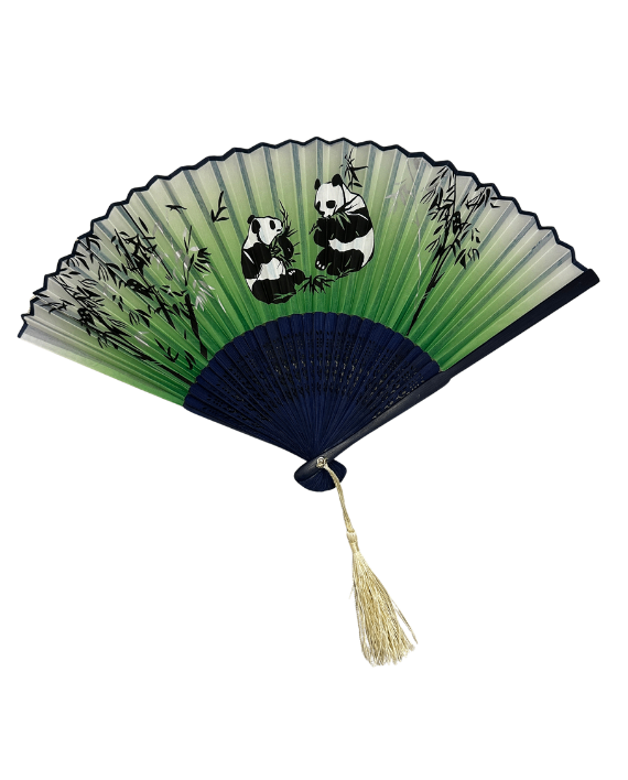 Fächer Pandas grün