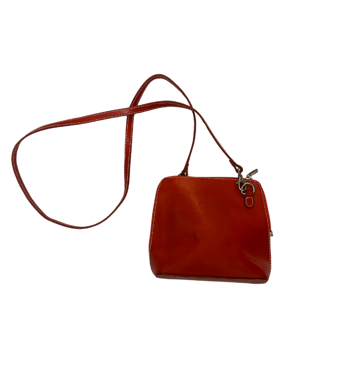 Leather Bag made in Italy red 