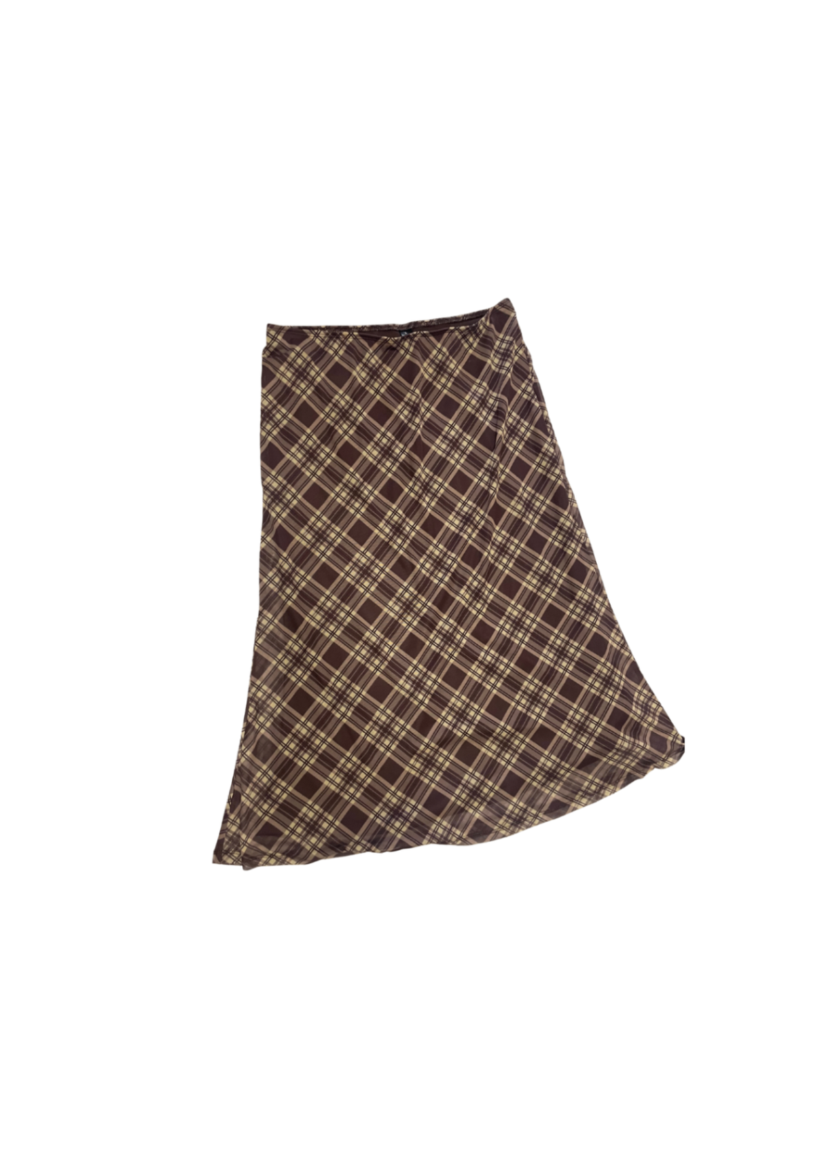 Checked Midi Skirt L