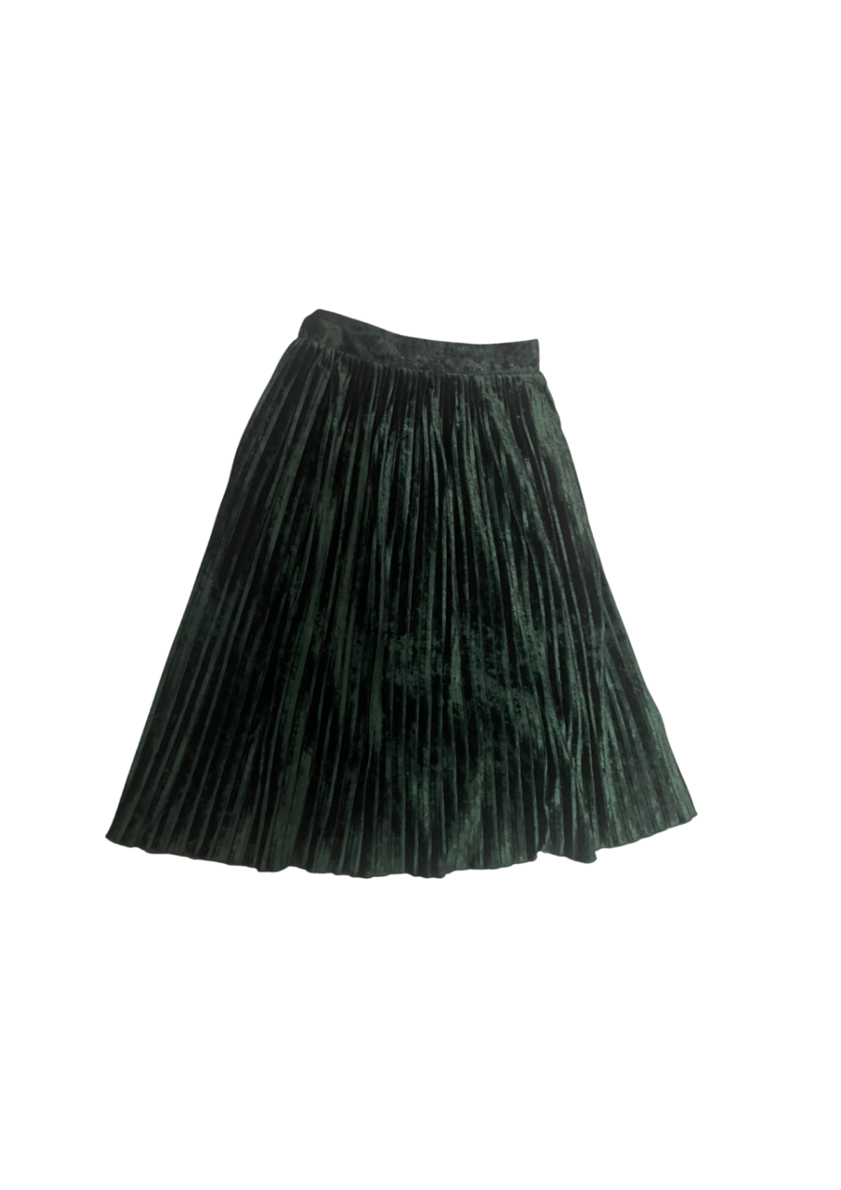 Zara Velvet Pleated Skirt XS