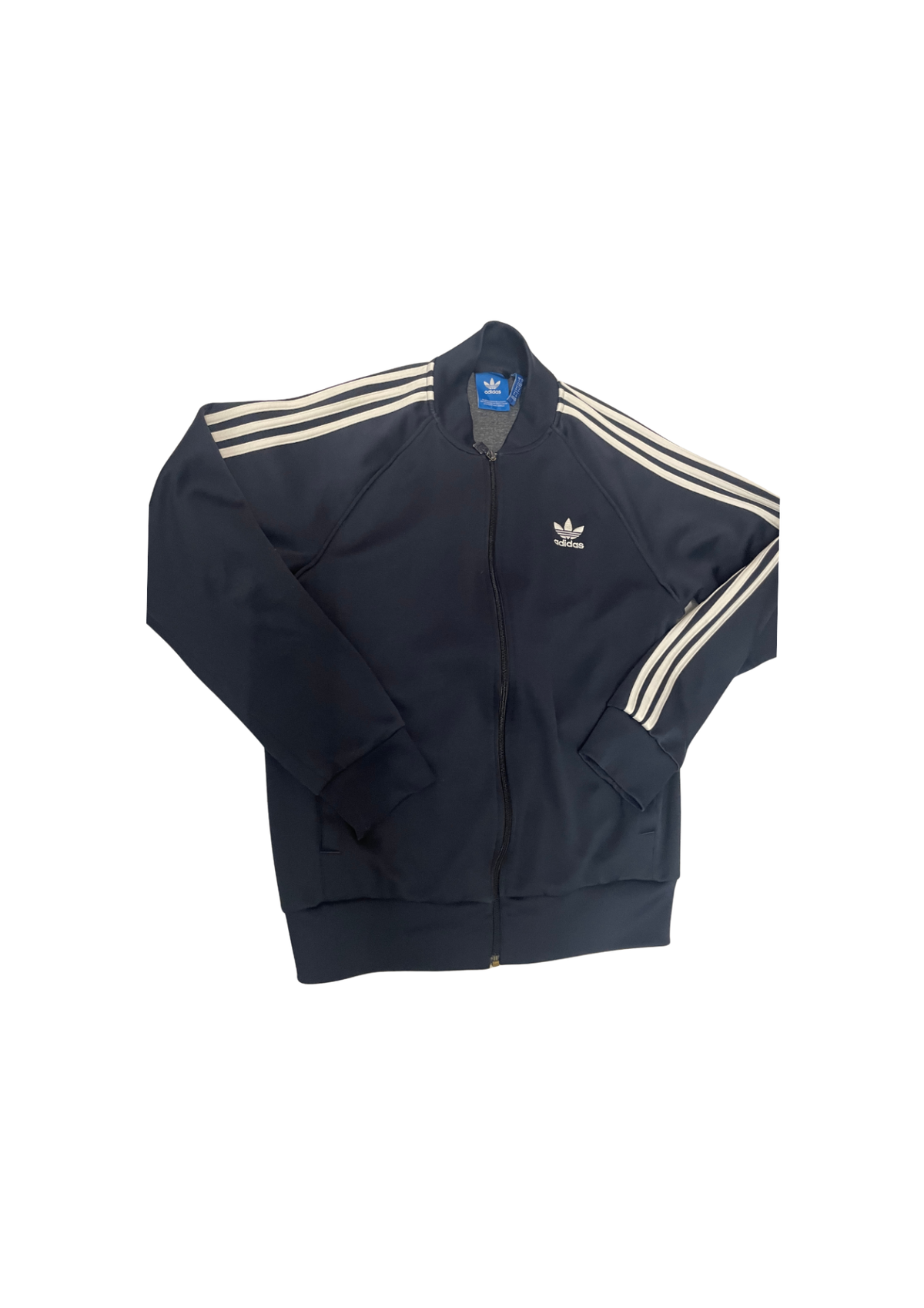 Adidas Dunkelblau mit weißen Streifen